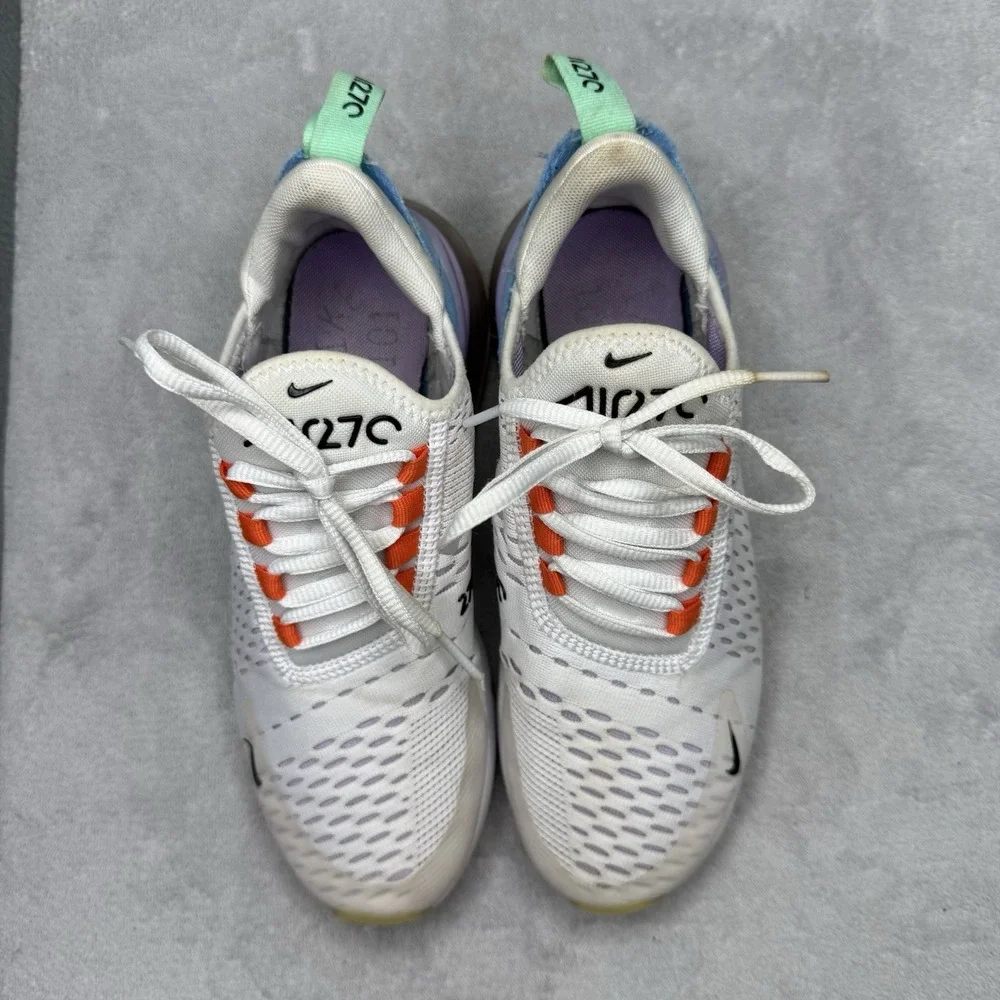 Nike Air Max 270 Nike 101 Women's 5.5 White Purple Blue Orange DX2351-100